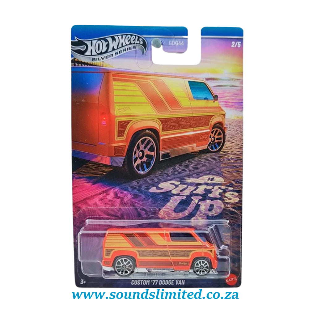 Hot wheels Silver series Surf’s Up #2 Custom ’77 Dodge Van JCB66