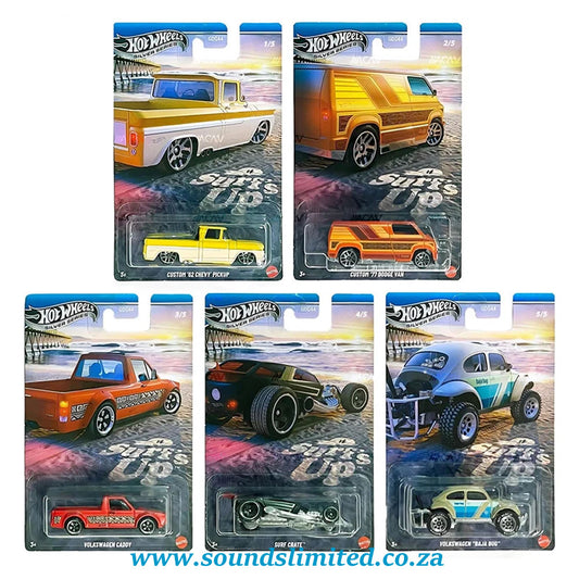Hot wheels Silver series Surf’s Up Set of 5 GDG44-987M