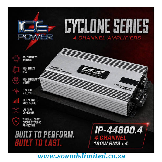 Ice Power Cyclone Series Nemesis 4ch Amplifier IP-44800.4