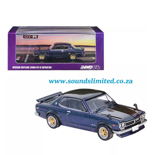 Inno64 Models Nissan Skyline 2000 GT-R (KPGC10) Magic Purple II Metallic 1/64