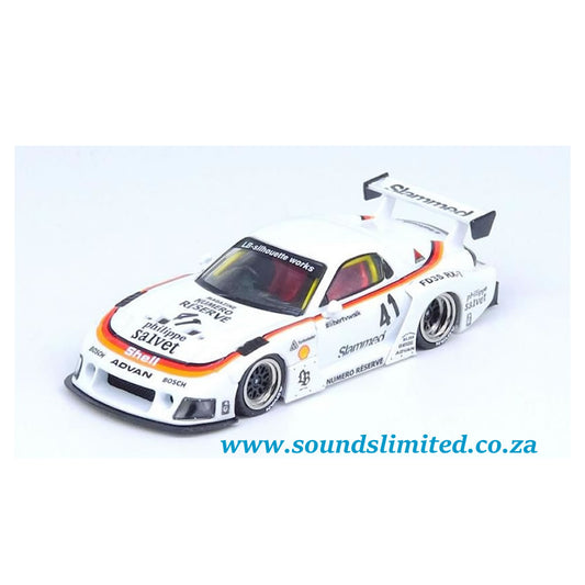Inno64 Models 1/64 Mazda RX7 (FD3S) LB-Super Silhouette White IN64-LBWK-RX7-02