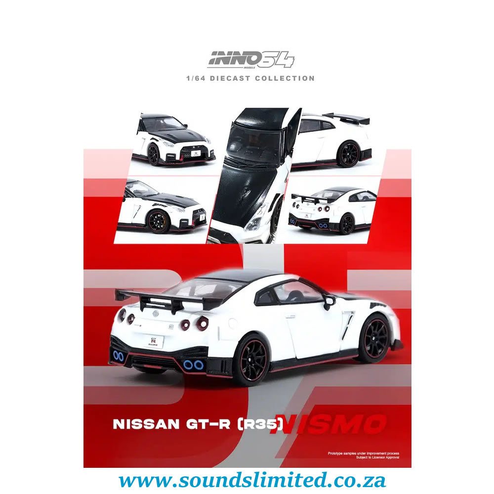 Inno64 1/64 Nissan GT-R (R35) Nismo White IN64-R35N-WHI