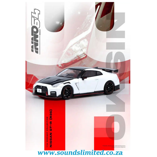 Inno64 1/64 Nissan GT-R (R35) Nismo White IN64-R35N-WHI