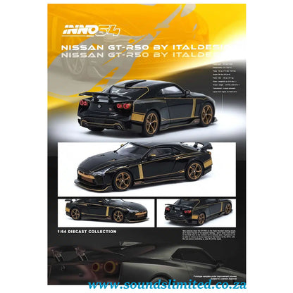 Inno64 1/64 Nissan GT-R50 By ITALDESIGN Black IN64-R50-BLK