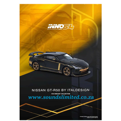 Inno64 1/64 Nissan GT-R50 By ITALDESIGN Black IN64-R50-BLK