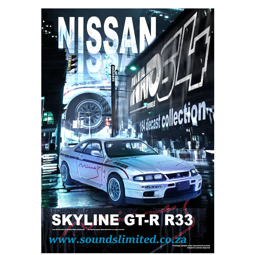Inno64 1/64 Nissan Skyline GR-R (R33) “Tuned by Mine’s” IN64-R33-MINES-S