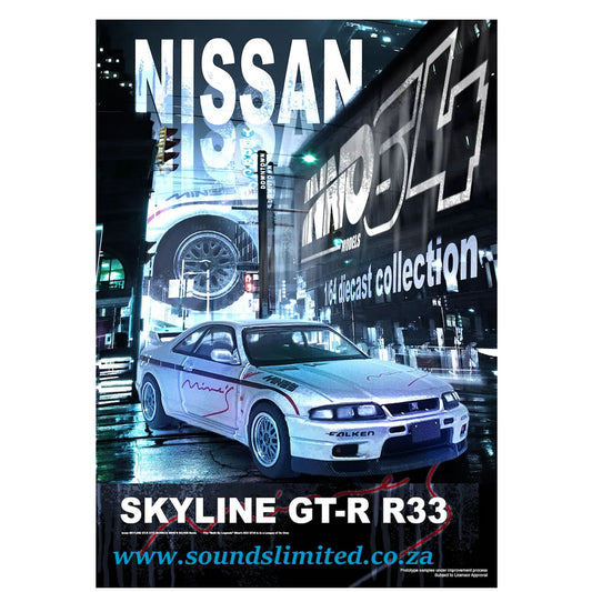 Inno64 1/64 Nissan Skyline GR-R (R33) “Tuned by Mine’s” IN64-R33-MINES-S