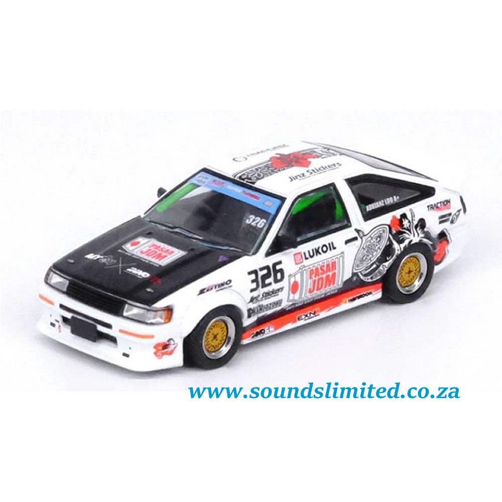 Inno64 Models 1/64 Toyota Corolla AE86 Levin ”TRACKERS RACING” IN64-AE86-TRACKERZ