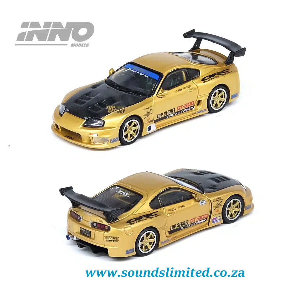 Inno64 1/64 Toyota Supra (A80) Top Secret GT300 IN64-A80TS-GOLD