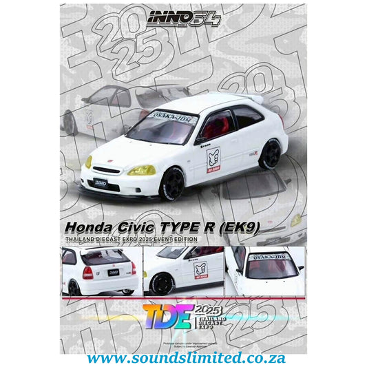 Inno64 Honda Civic Type R EK9 Thailand Diecast Expo 2025 Event Edition Show Exclusive IN64-EK9-TDE25