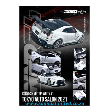 Inno64 Models 1/64 Nissan Skyline GT-R (R35) "TOP SECRET" Tokyo Auto Salon 2021 - IN64-R35TS-TAS2021