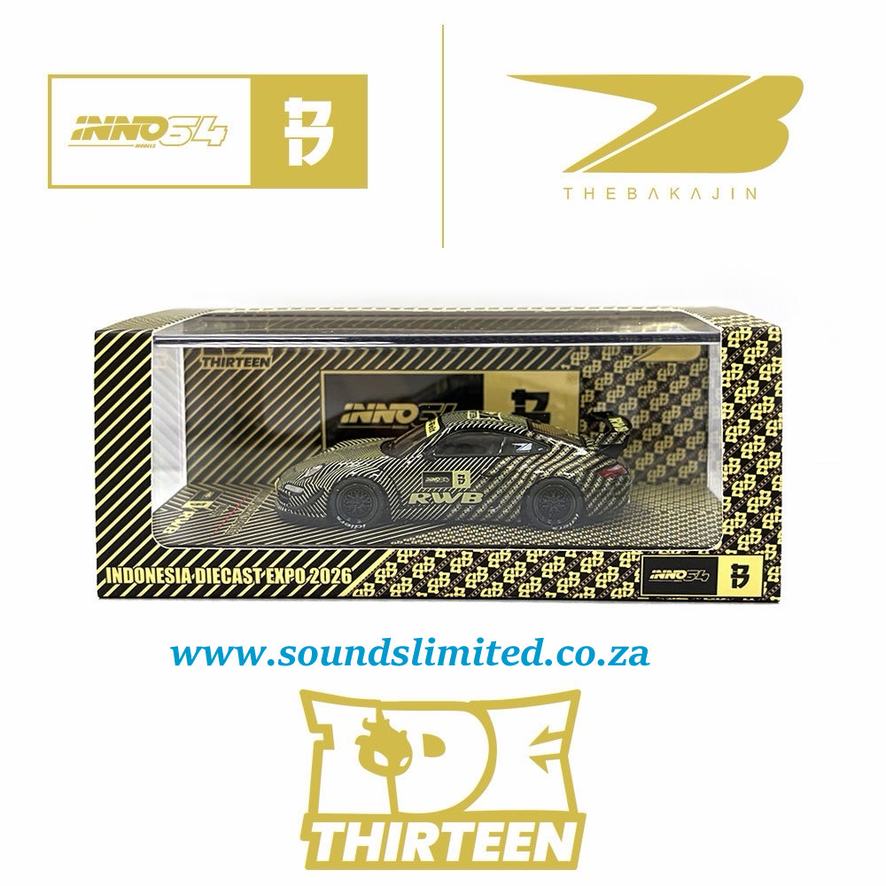 Inno64 x Black Crow Customs x The Bakajin Batik RWB 997 2026 Indonesia Diecast Expo (IDE) Event Edition
