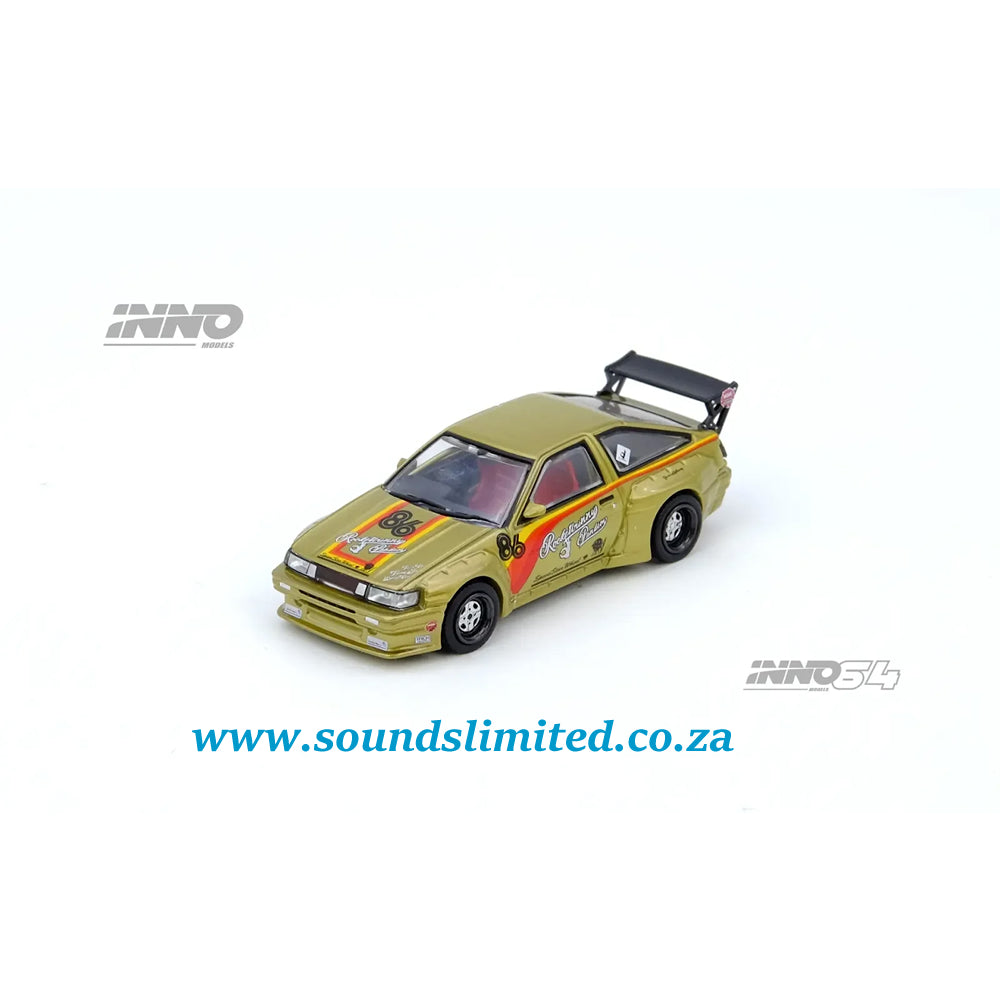 Inno64 Toyota Pandem Rocket Bunny AE86 Levin IN64-AE86P-GLD