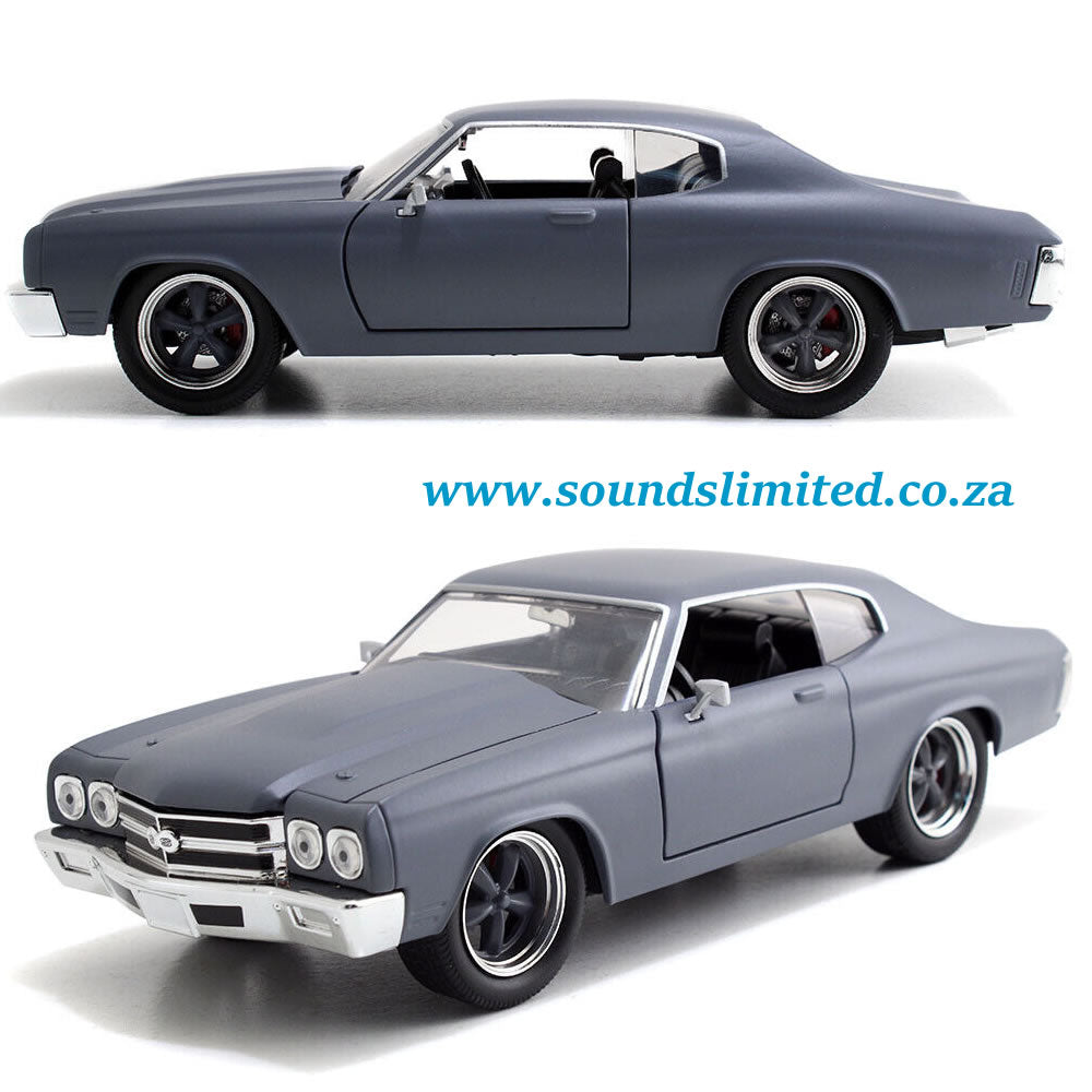 Jada Toys 1/24 Fast & Furous Dom's Chevy Chevelle SS Primer Grey Diecast #97835