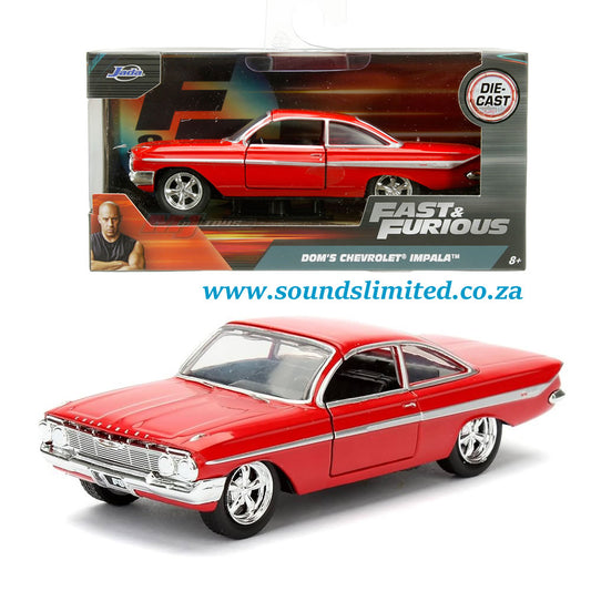 Jada 1/32 "Fast & Furious" Dom's Chevrolet Impala (Red) - #98304