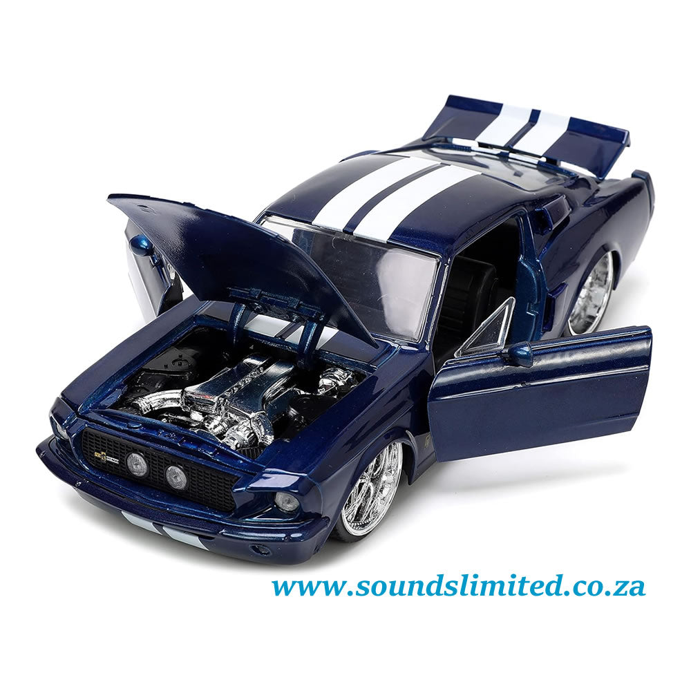 Jada 1/24 1967 Shelby GT500 Dark Blue Metallic Bigtime Muscle Series - #33865