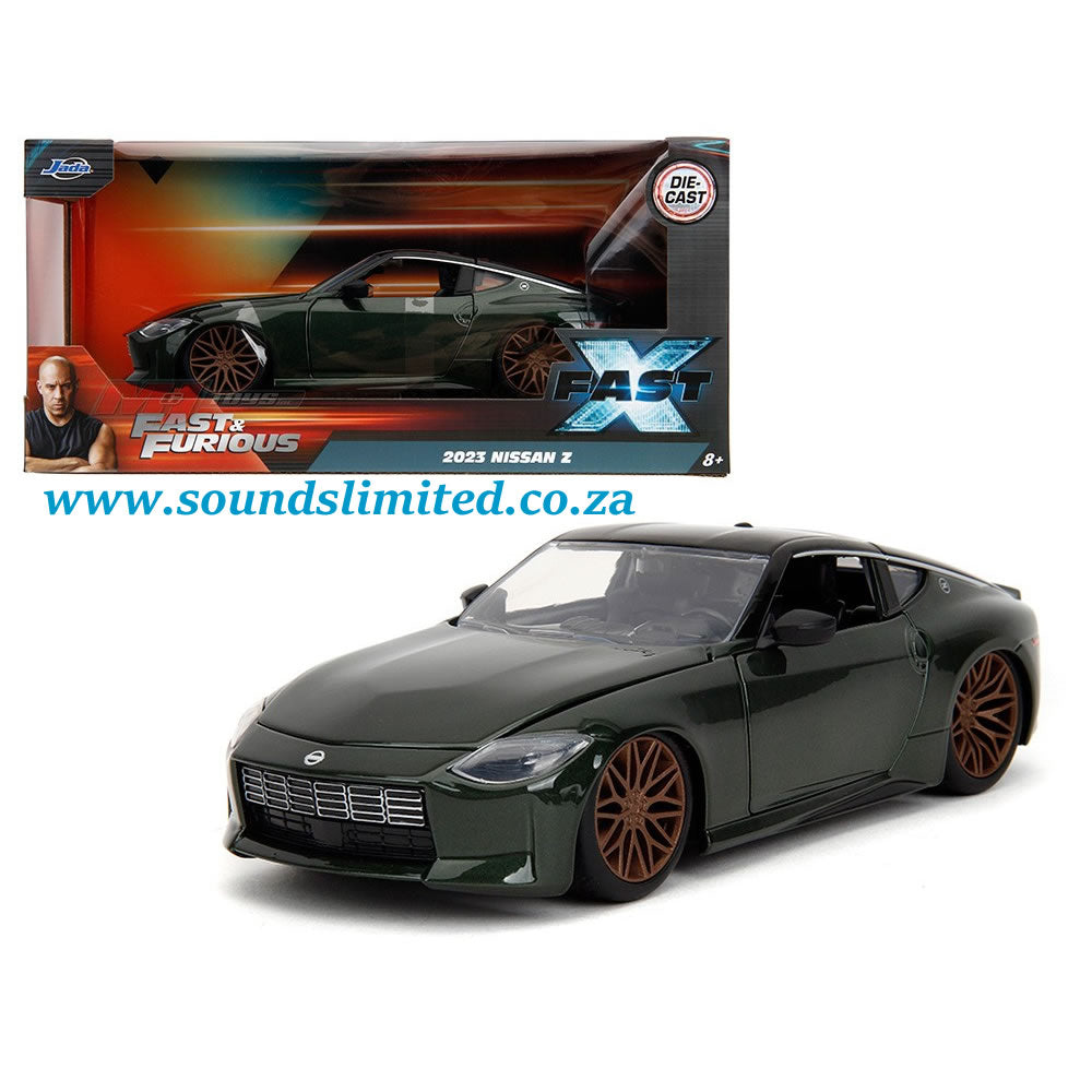 Jada Toys 1/24 Fast and Furious 2023 Nissan Z Dark Green Fast X #34791