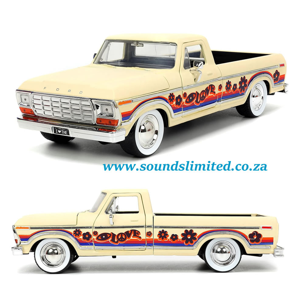 Jada 31609 1979 Ford F-150 Pickup Truck Cream Model Car 1/24