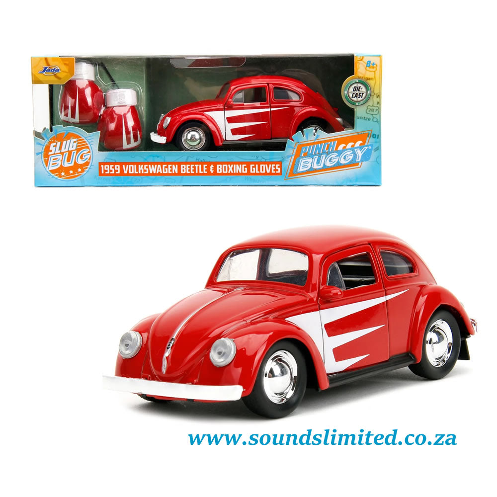 Jada Toys 1/32 1959 Volkswagen Beetle Red & Boxing Gloves #34236