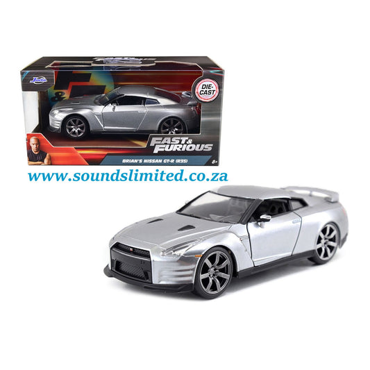 Jada 1/32 Fast and Furious Brian's Nissan Skyline GT-R R35 (Silver) - #97383