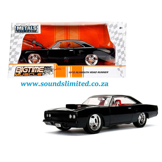 Jada 1/24 Bigtime Muscle 1970 Plymouth Road Runner Black - #99581