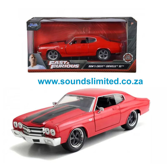 Jada Toys 1/24 Fast and Furious 1970 Dom's Chevy Chevelle SS #97193