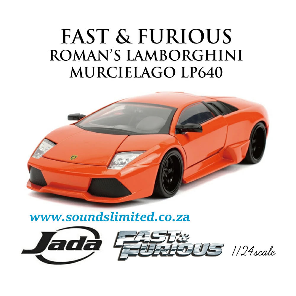 Jada 1/24 Roman’s Lamborghini Murcielago LP640 “Fast & Furious” Diecast Model Car - #54030