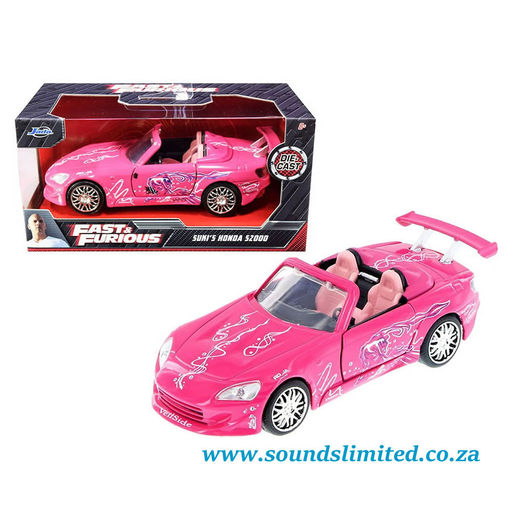 Jada Toys 1/32 Suki's Honda S2000 Convertible Pink with Graphics Fast & Furious #97610