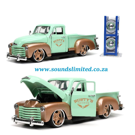 Jada Toys 32709 1/24 Scale 1953 Chevrolet Pickup with Extra Wheels - Just Trucks