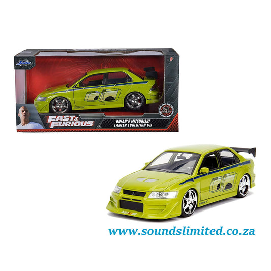 Jada Toys 1/24 Fast and Furious 1/24 Brian’s Mitsubishi Lancer Evolution VII #99788