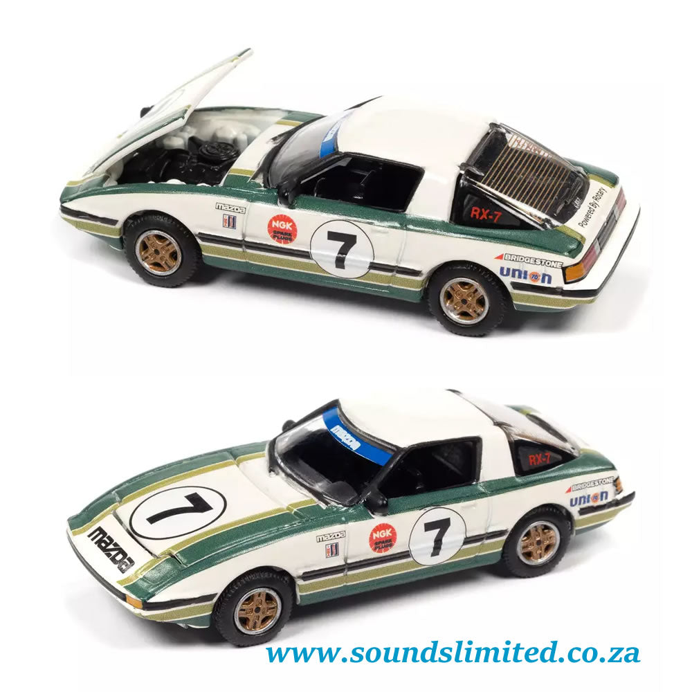Johnny Lightning 1981 Mazda RX-7 #7 Auto World Exclusive SCM099 1/64 Die-cast