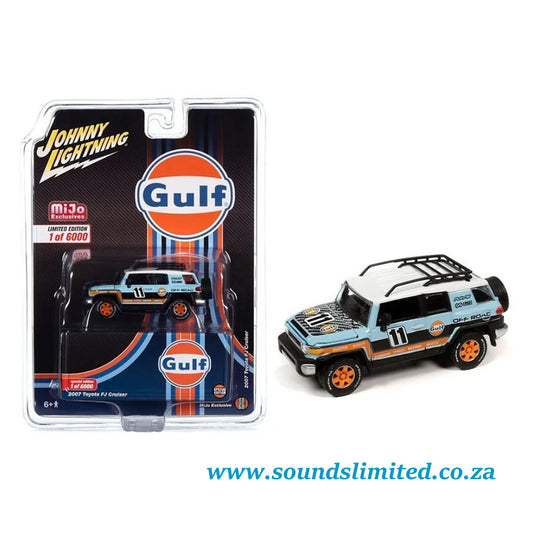 Johnny Lightning 2007 Toyota FJ Cruiser Gulf Livery JLCP7415