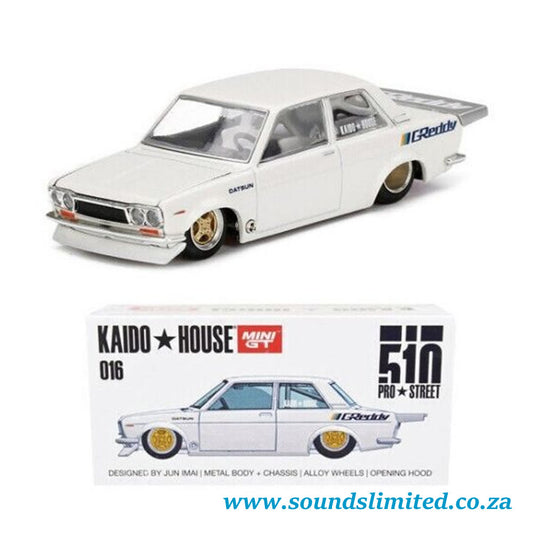 MiniGT #016 Kaido House Datsun 510 Pro-Street - White