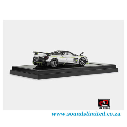 LCD Models Pagani Huayra Roadster BC Silver Green 2025 Shanghai China Toy Expo package LCD64011-SG