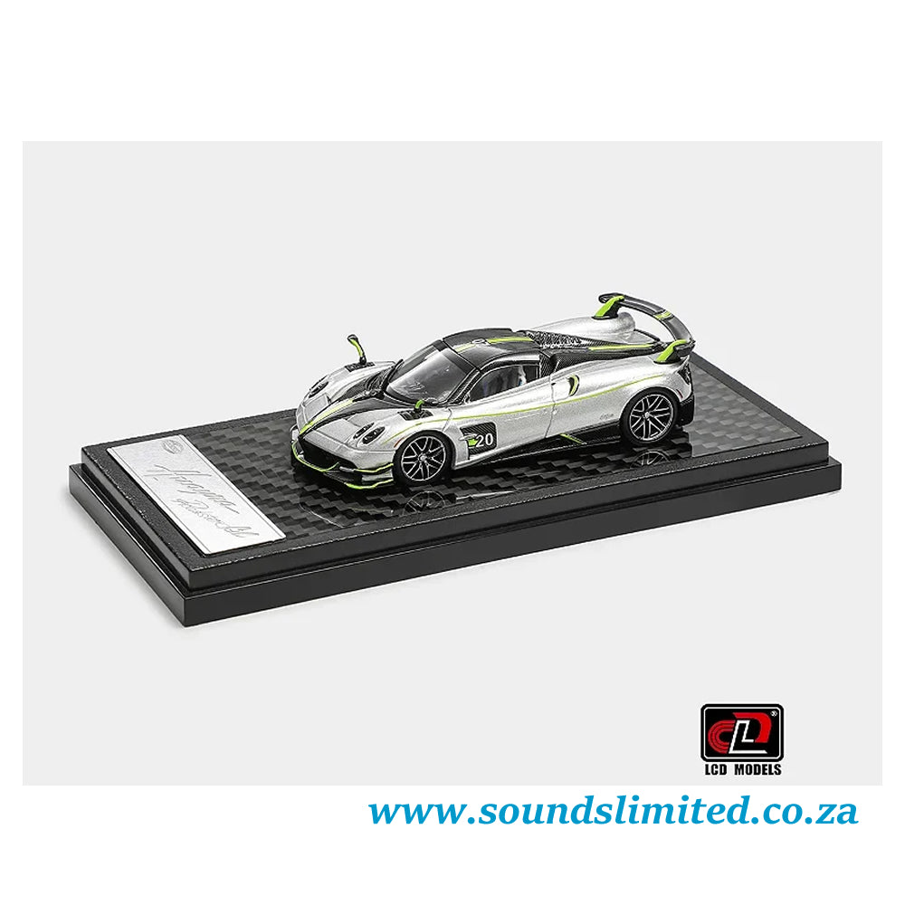 LCD Models Pagani Huayra Roadster BC Silver Green 2025 Shanghai China Toy Expo package LCD64011-SG