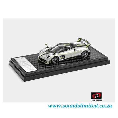 LCD Models Pagani Huayra Roadster BC Silver Green 2025 Shanghai China Toy Expo package LCD64011-SG