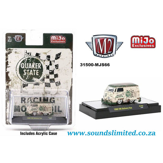 M2 Machines 1/64 1960 VW Delivery Van Quaker State Weathered MJS66 24-03 VOLKSWAGEN