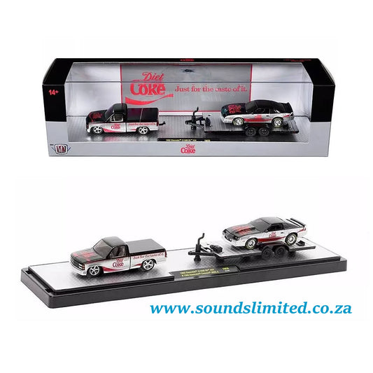 M2 Machines 1/64 Auto Haulers "Soda" Set of 3 pieces Release 26 Diet Coke Livery Chevrolet