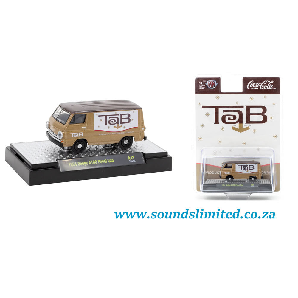 M2 Machines 1/64 Soda 52500 Limited Edition TAB Livery 1964 Dodge A100 Panel Van