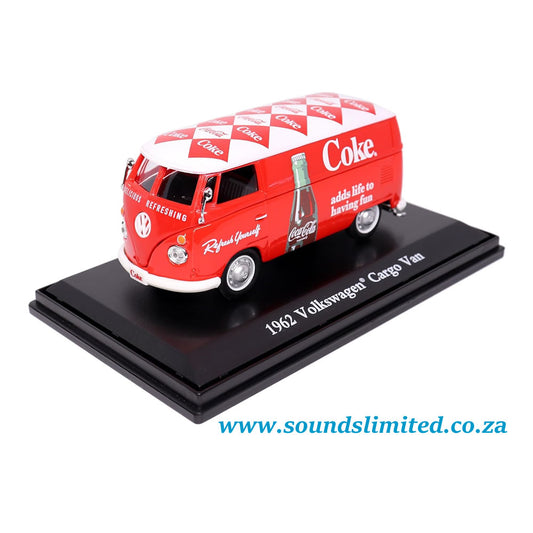 Motor City Classics MCC 1962 Volkswagen Cargo Van 1/43 Coca-Cola Diecast 432202
