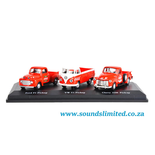 Motor City Classics MCC Coca-Cola Classic Pickups Set 472100