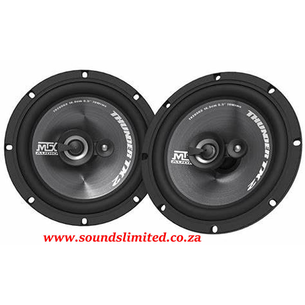 MTX Audio TX265C3 - 3 Way 260w Coaxial Speakers 65w RMS
