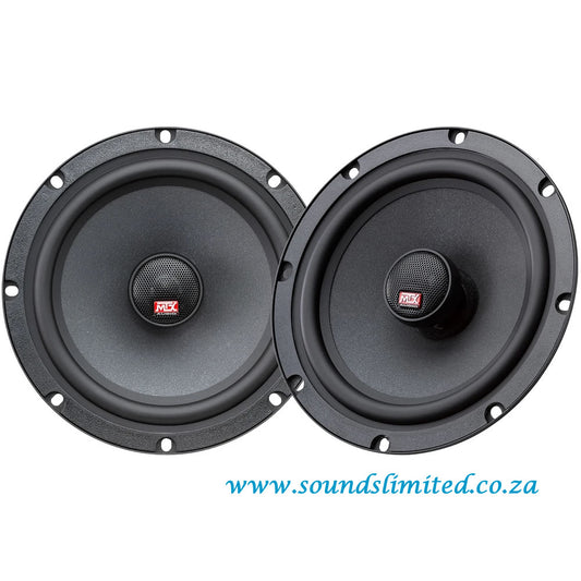 MTX TX465C 6.5“ 80 watts RMS 4Ω 555 watts 2-way speakers with 25mm tweeter