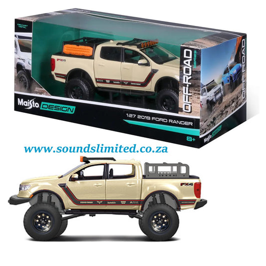 Maisto Ford Ranger Off-Road Series 2019 1/27 Cream car model 32540