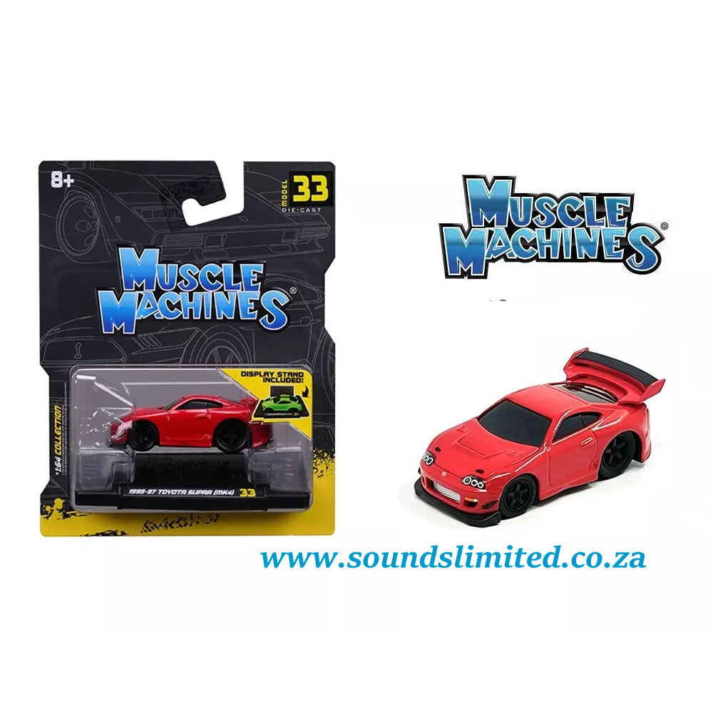 Maisto Muscle Machines 1/64 1995 Toyota Supra MK4 #33