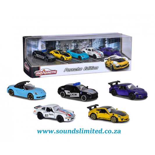 Majorette 1:64 Porsche Edition 5-Pack Die-cast Cars set