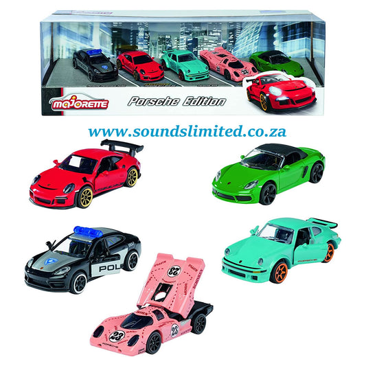 Majorette 1:64 Porsche Edition 5-Pack Die-cast Cars