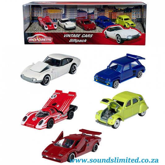 Majorette Vintage 5 Car Giftpack