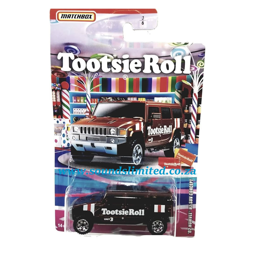 Matchbox '02 Hummer H2 SUV Tootsie Roll HVV78 Candy Series #3