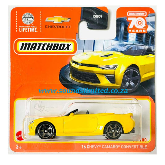 Matchbox '16 Chevy Camaro Convertible #33 HLD41